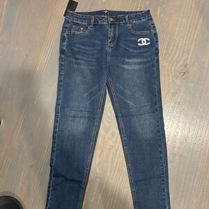 CHANEL Dark Blue Jeggings